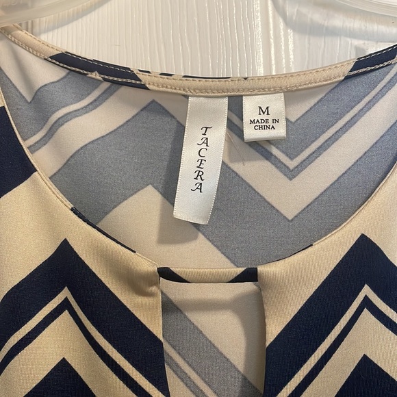 Medium Tan/Navy dress - short - Picture 3 of 3